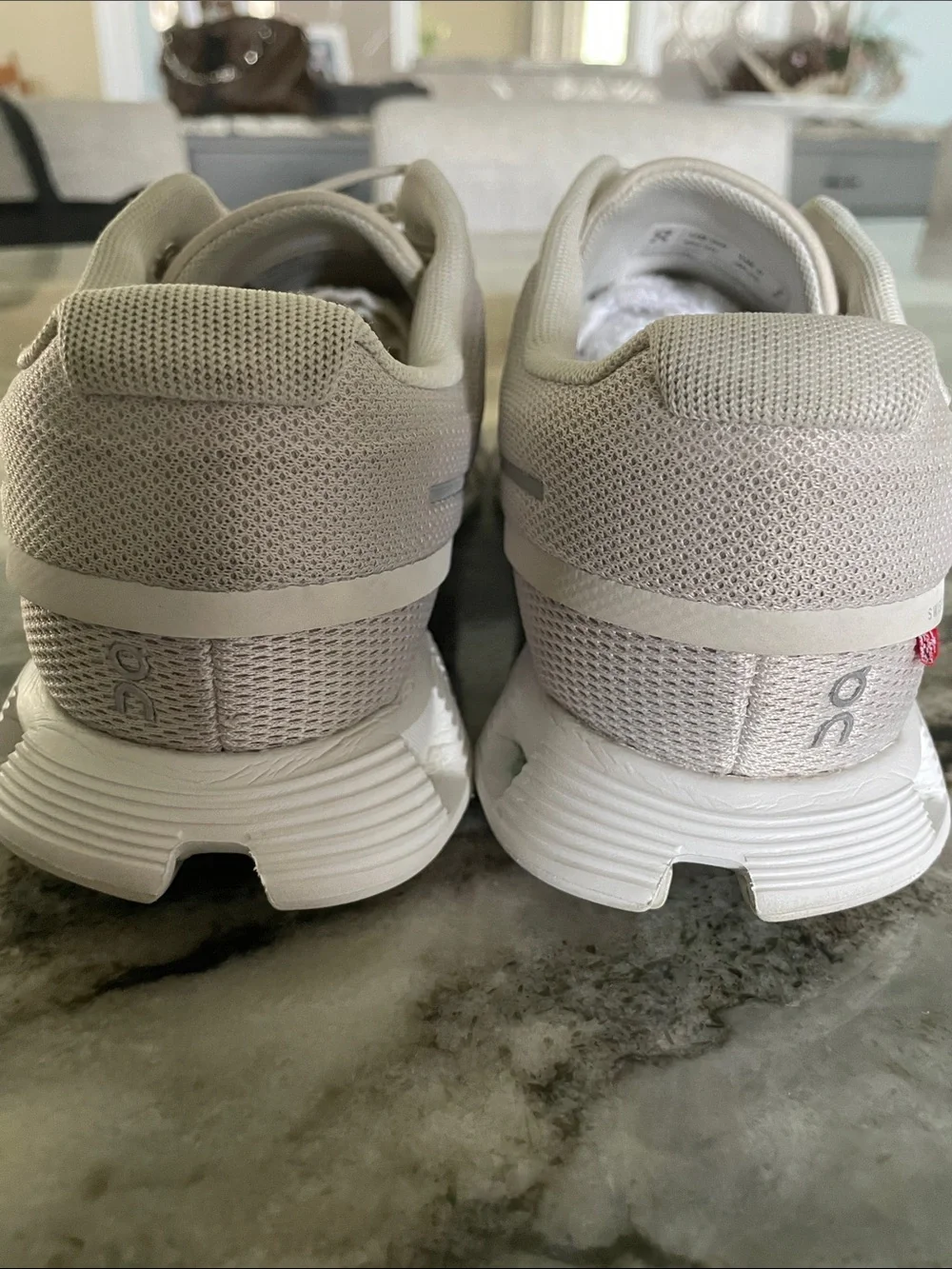 ON Cloud 5 Lightweight Running Shoe Pearl White